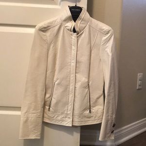 Authentic Dolce and Gabbana coated leather jacket